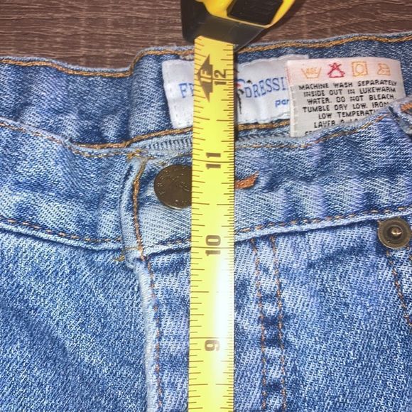 Vintage 1970 Womens French Dressing Mom Light Blue Jeans size 6P - Picture 5 of 13